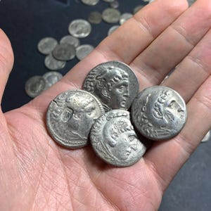 Ancient Greek Genuine Alexander the Great Silver Coin 200BC Tetradrachm with Certificate of Authenticity | 2000 Year Old Greece Artifact