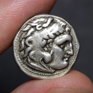 Alexander the Great Coin Ancient Greece Silver Drachm 300BC with Certificate of Authenticity