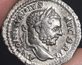 Ancient Roman Empire 3rd Century AD. A Silver Denarius Coin by