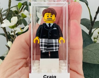Personalized Kilt Minifigure - Best Man Wedding Gift in Case