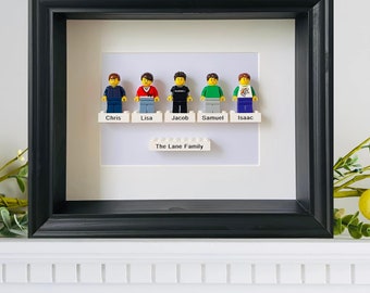 Personalised Mini figure Family Portrait (5 figures)