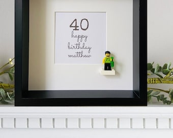 Personalised Birthday Mini figure frame