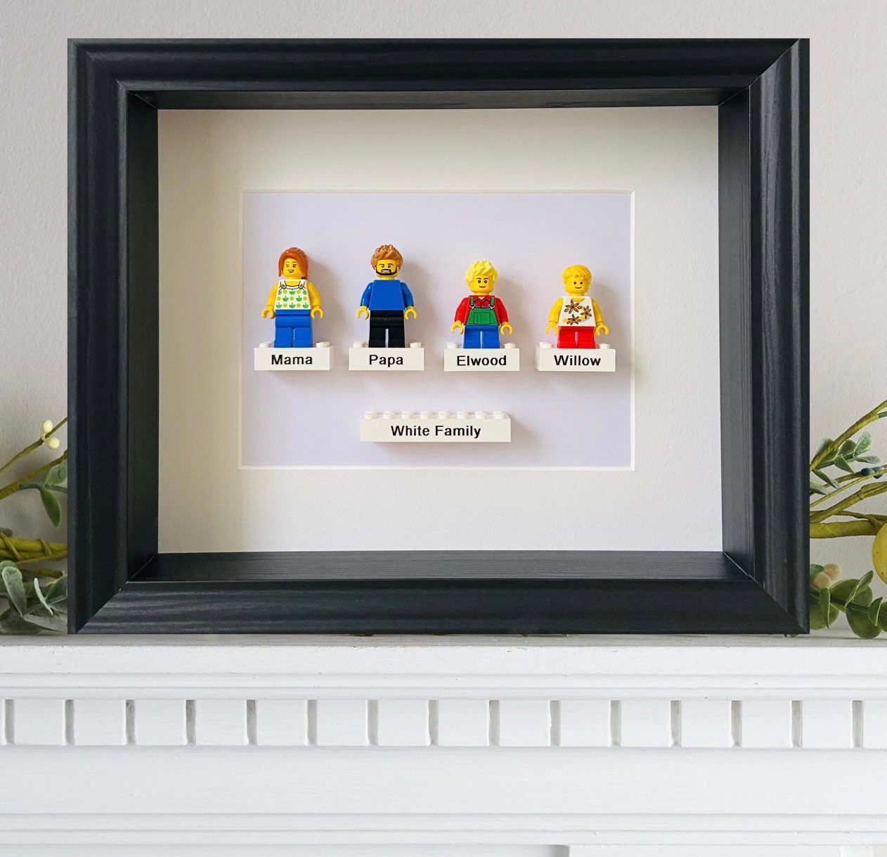 Lego Mini Figure Family Etsy