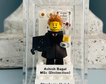 Personalized Graduation Minifigure Gift: University, School Keepsake