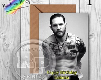 Tom Hardy Birthday Cards - Etsy