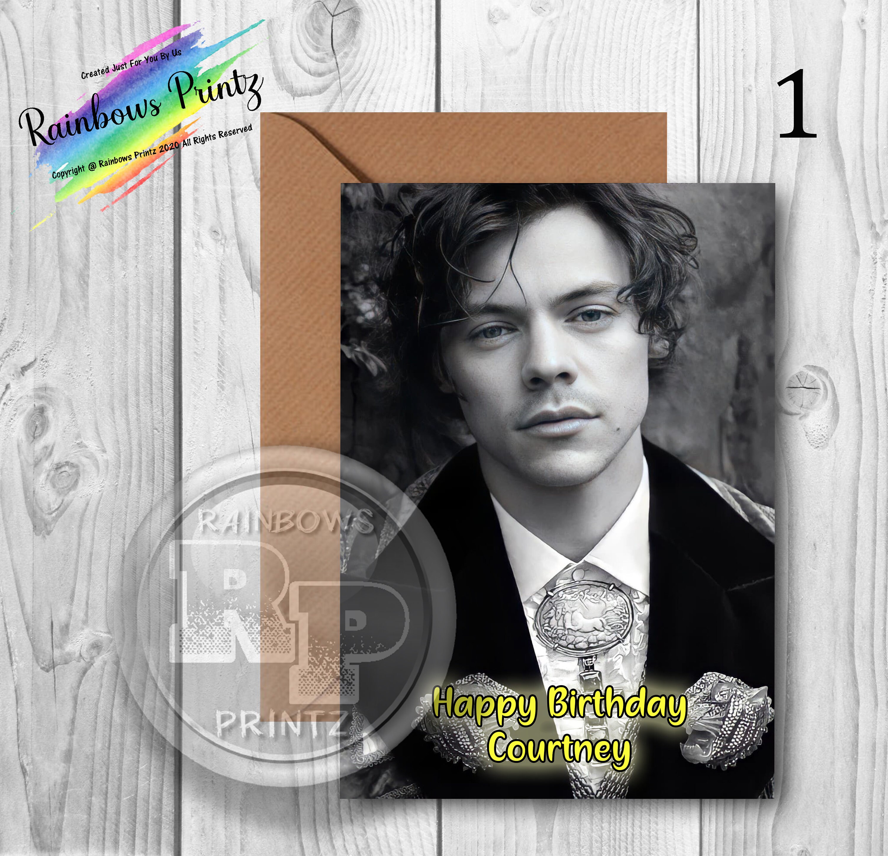 Harry Styles Personalized Birthday Cards Etsy UK