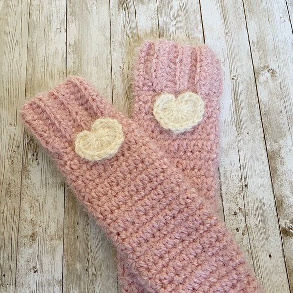 Girls Leg Warmers with Hearts