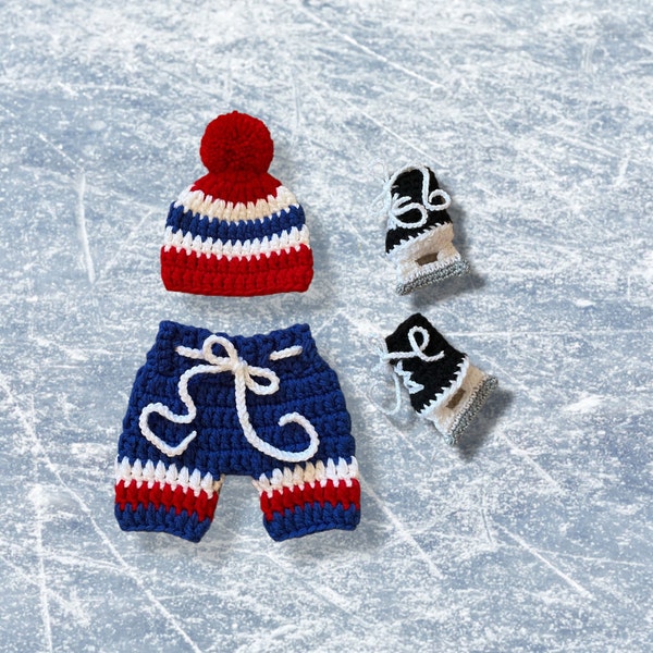 Baby Hockey Outfit, New Born Photo Prop, Montreal Canadiens Inspired