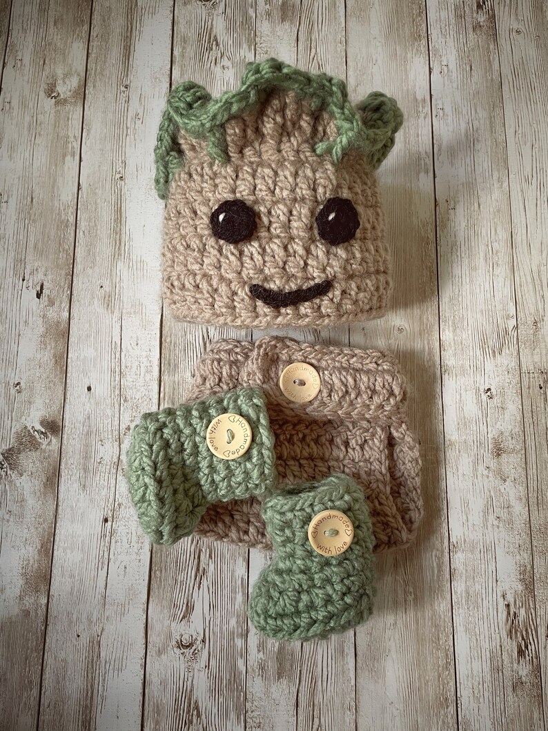 Baby Groot Hat Set Guardians of the Galaxy Photo Prop Etsy
