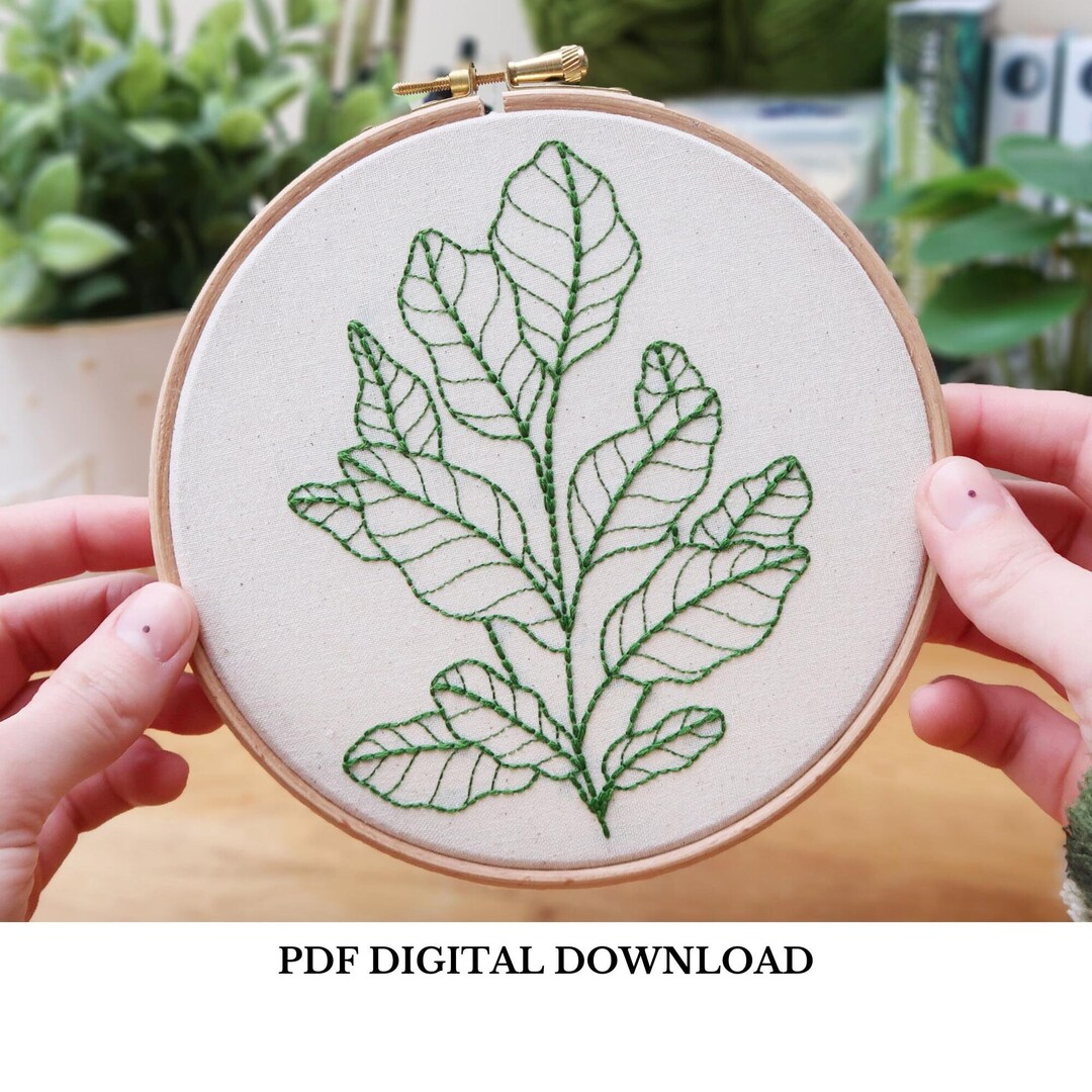 Beginners Botanical - Hand Embroidery Pattern and Tutorial / Guide ...