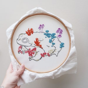 Toadstool Hand Embroidery Pattern and Tutorial / Guide Digital Download, PDF Toad Embroidery Mushroom Embroidery image 6