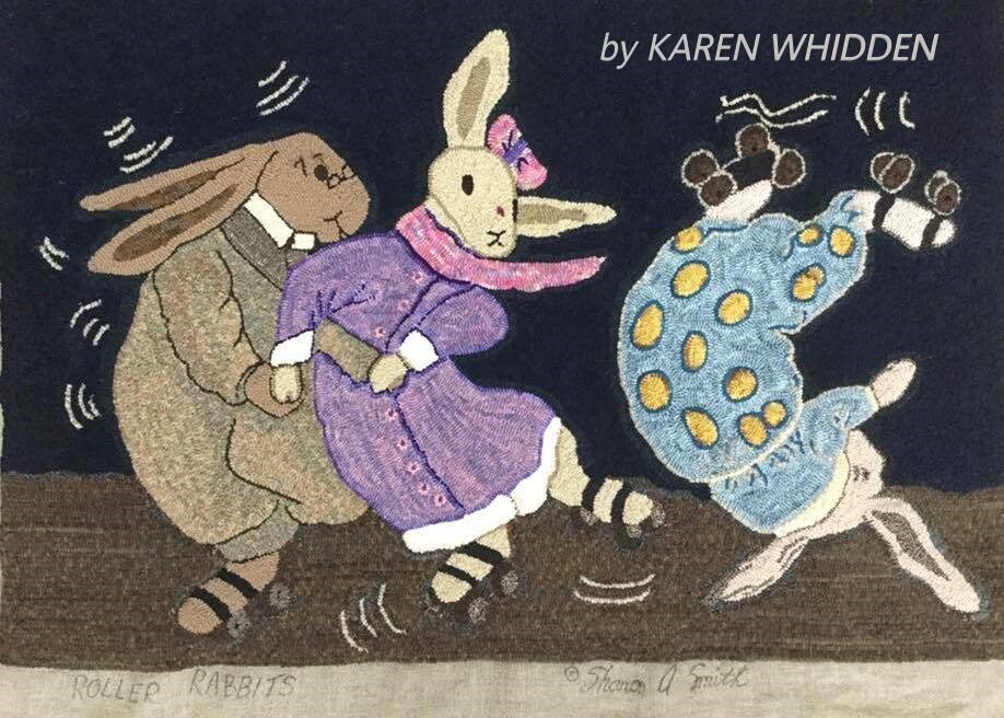 Roller Rabbits by Sharon Smith 34 X 50 on Linen Etsy
