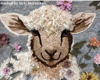 Sheep Sheep, A Rug Hooking Pattern By P is for Primitive