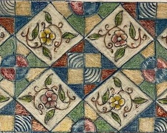 Greenfield Runner, A Rug Hooking Pattern by P is for Primitive