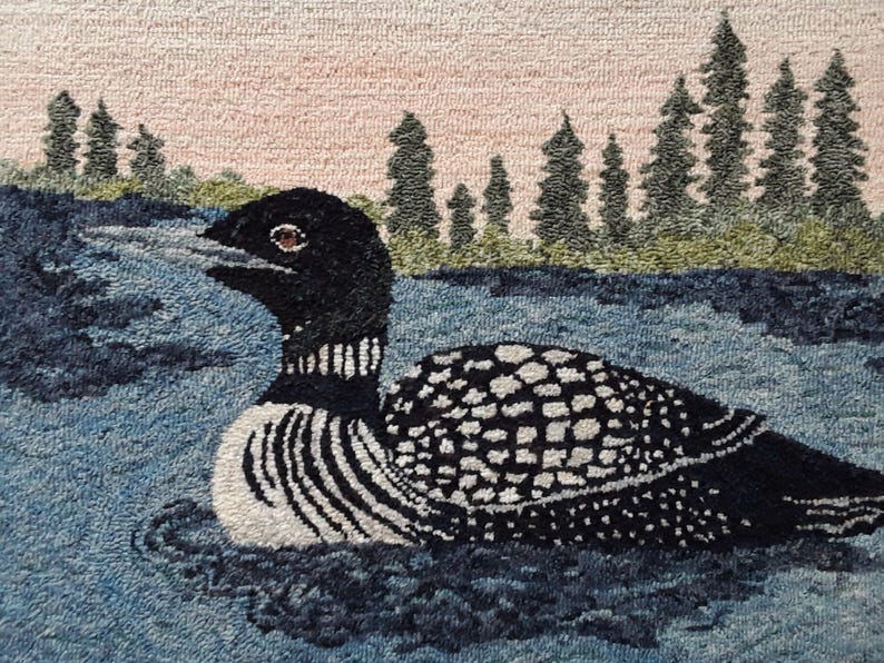Loon, A Rug Hooking Pattern by Joan Moshimer - Etsy