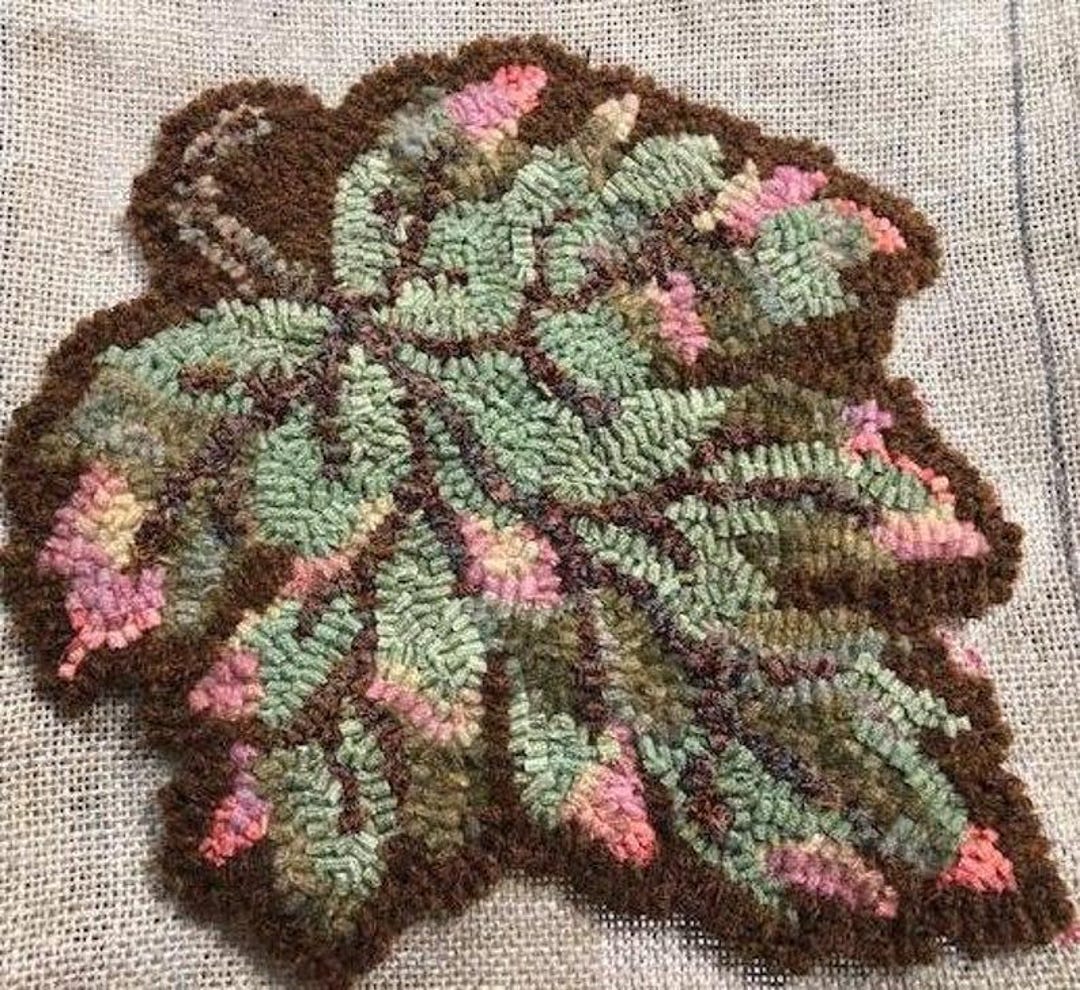Fall Rug Hooking Patterns Wonderful Fall Leaf, Rug Hooking Pattern by P is for Primitive - Etsy