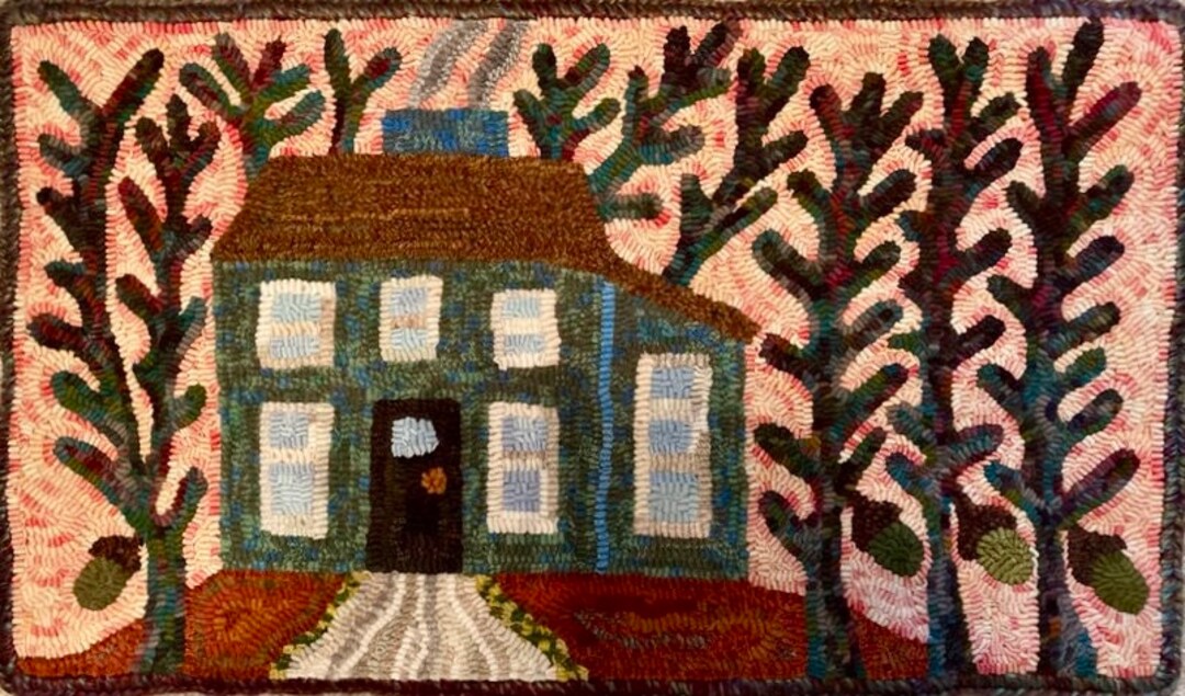 Acorn Cottage, A Rug Hooking Pattern by Cactus Needle - Etsy