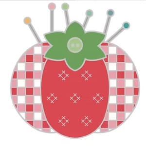 Tomato Pin Cushion Magnet Holds Your Scissors, Needles and More! 2.5 x 3.75
