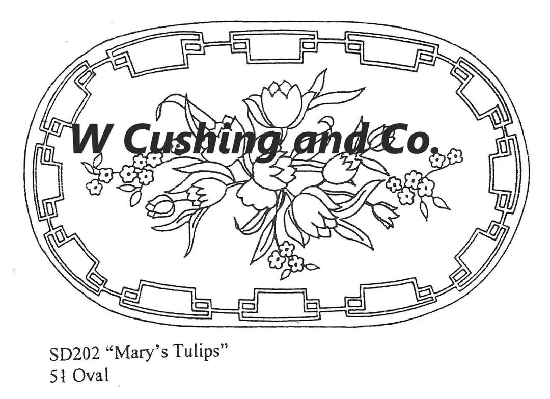 Mary’s Tulip, A Rug Hooking Pattern by Salma Dhanji - Etsy