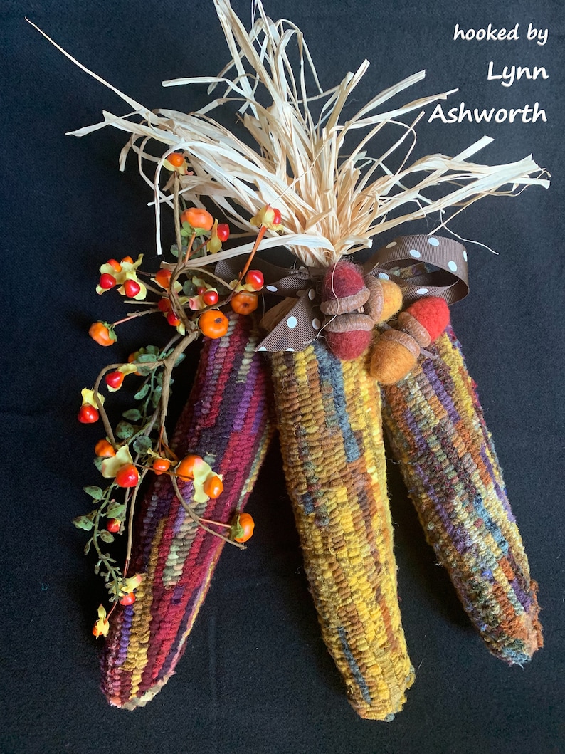 Dimensional Ears of Corn Rug Hooking Pattern, by P is for Primitive - Etsy