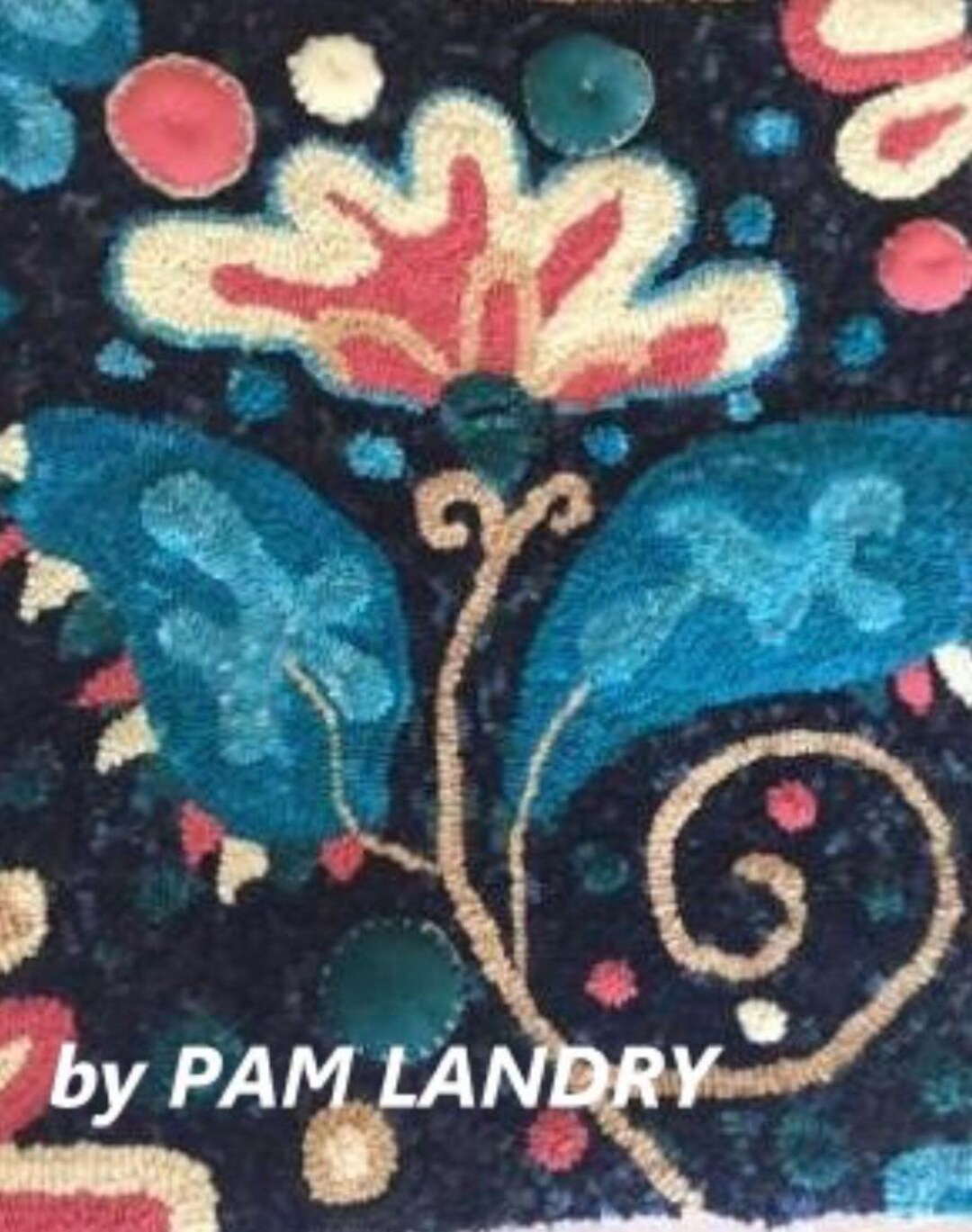 Final Wild Flower, A Rug Hooking Pattern by Primitive Grace(small) - Etsy