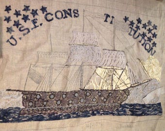 U.S.S. Constitution, A Ralph Burnham Rug Hooking Pattern