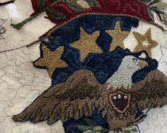 En vente en juillet : Eagle and Stars, 32 x 45 1/2, par Rebecca Andrews, n° RA 709