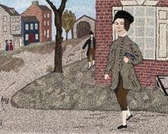 Boy Franklin, A Ralph Burnham Rug Hooking Pattern