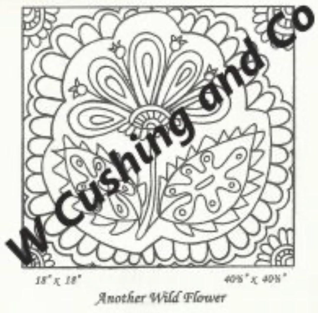 Another Wild Flower, Rug Hooking Pattern by Primitive Grace(large) - Etsy