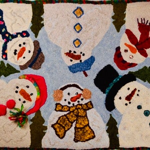 Here’s Looking At You (Too), Pattern by Cactus Needle, Small or Large Rug Hooking Pattern Only on Linen