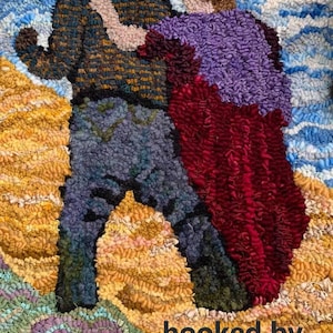 Couple, 19&quot; x 27&quot;, A Sharon Smith Pattern on Fine Linen, Pattern Only