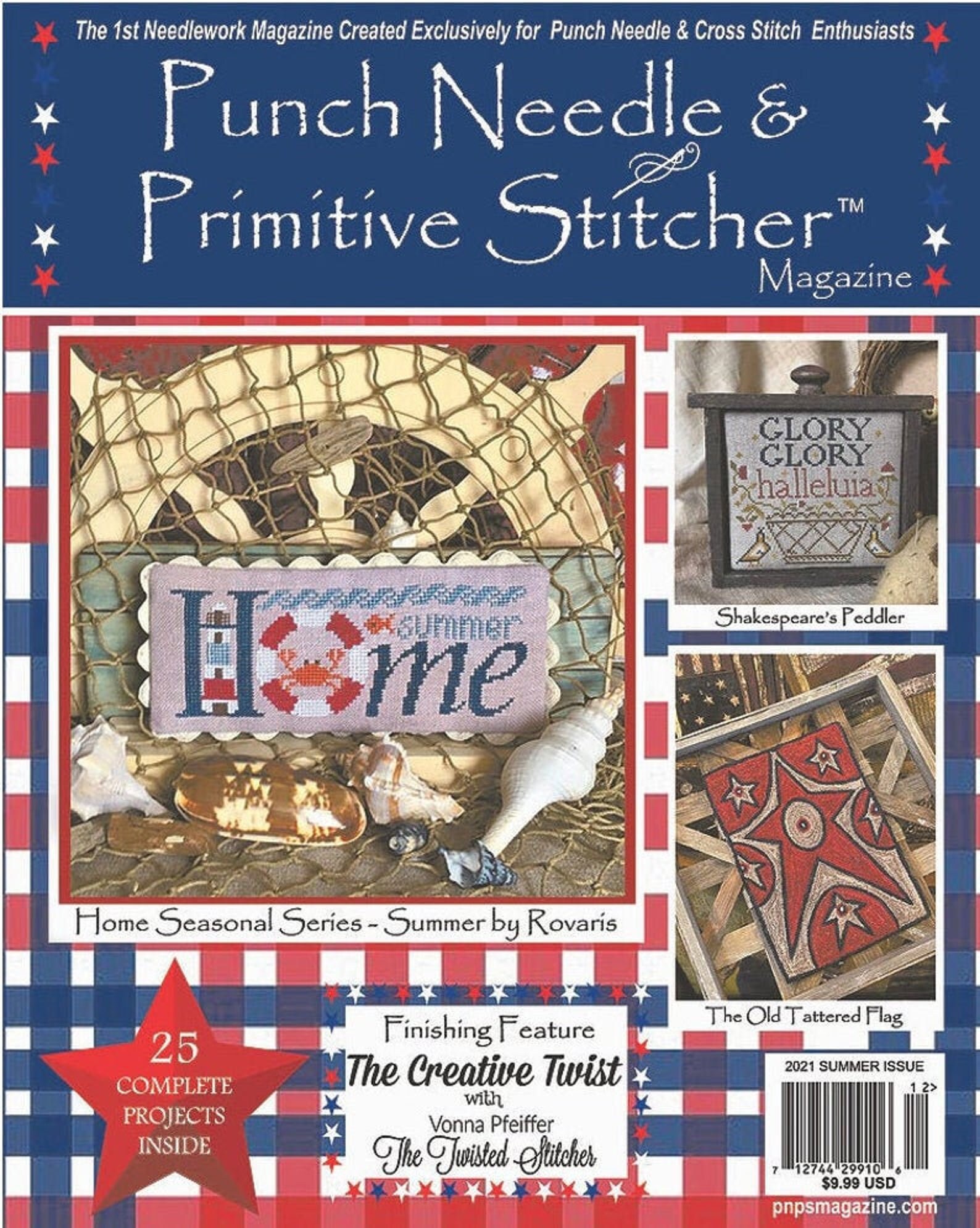 2021 Punch Needle and Primitive Stitcher Magazine Summer Issue Etsy