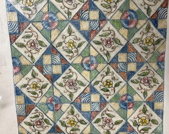 Greenfield Full Rug, A Rug Hooking Pattern by P is for Primitive