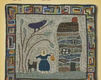 NOUVEAU livre – Crochetage de tapis primitifs à larges bords par Wendy Miller