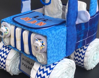 safari jeep diaper cake