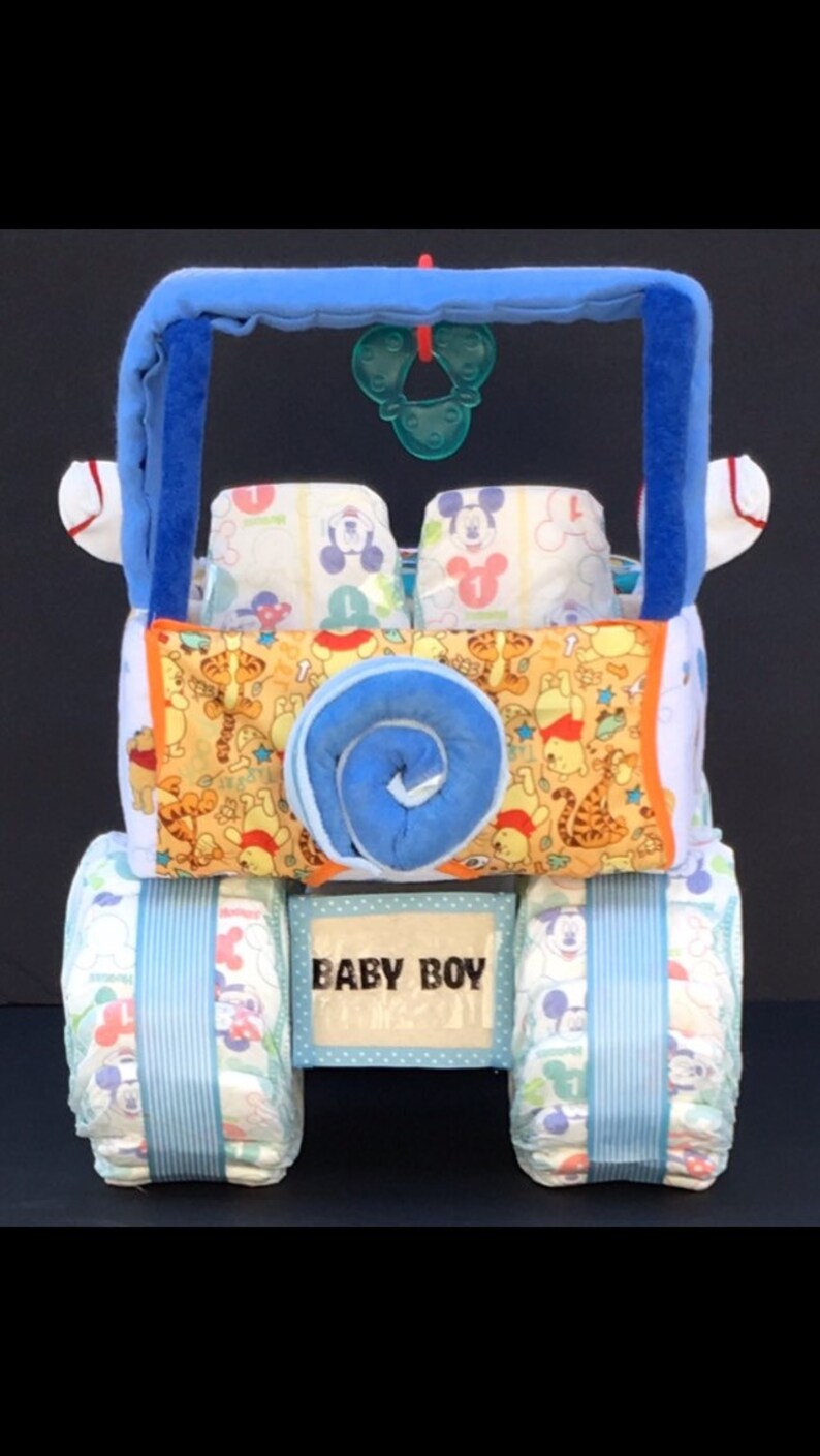 Jeep diaper cake diaper jeep unique baby gift diaper cake