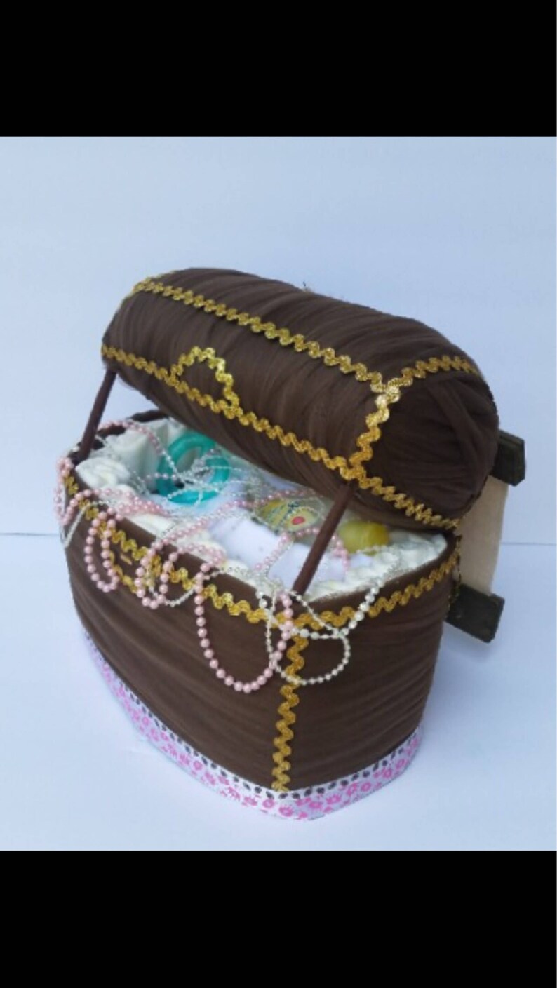 Diaper treasure chest pirate baby shower pirate baby priate Etsy
