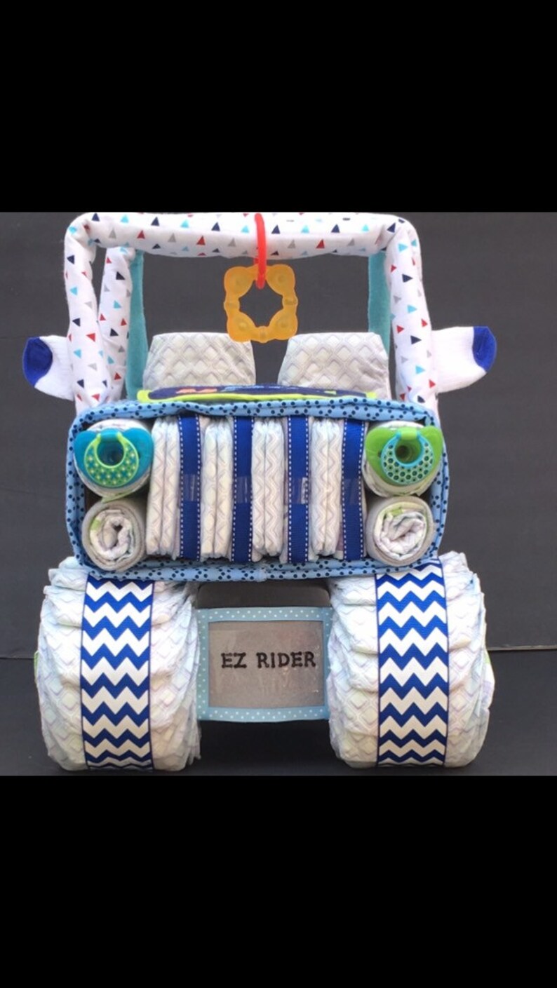 Jeep Baby Diaper Jeep Diaper Cake Boy Diaper Centerpiece Etsy