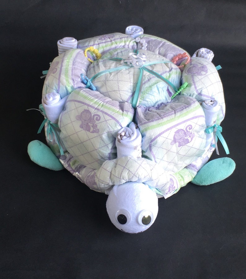 Schildkröte Windel Kuchen Schildkröte Baby-Dusche | Etsy