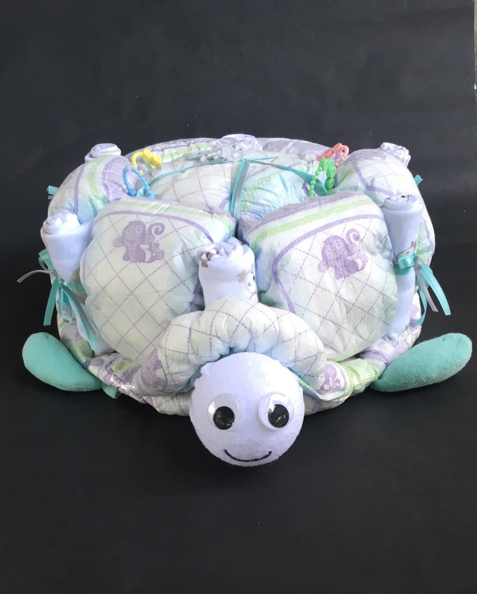 Schildkröte Windel Kuchen Schildkröte Baby-Dusche | Etsy