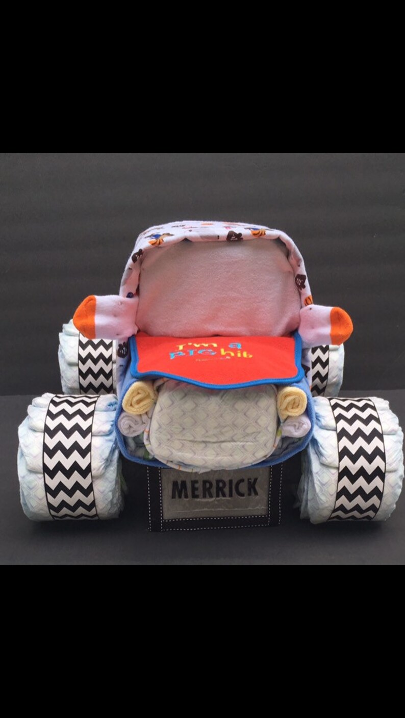 Truck baby shower Diaper truck truck diaper cake unique Etsy