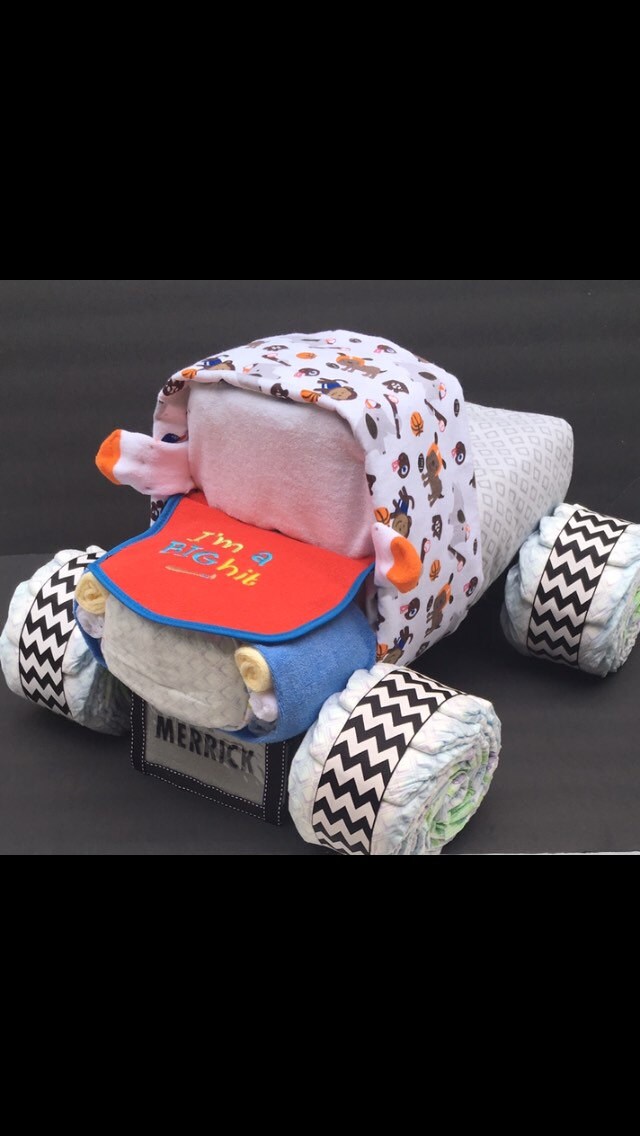 Truck baby shower Diaper truck truck diaper cake unique Etsy