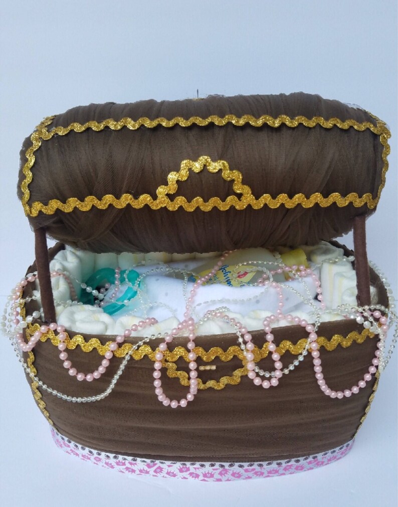 Diaper treasure chest pirate baby shower pirate baby priate Etsy