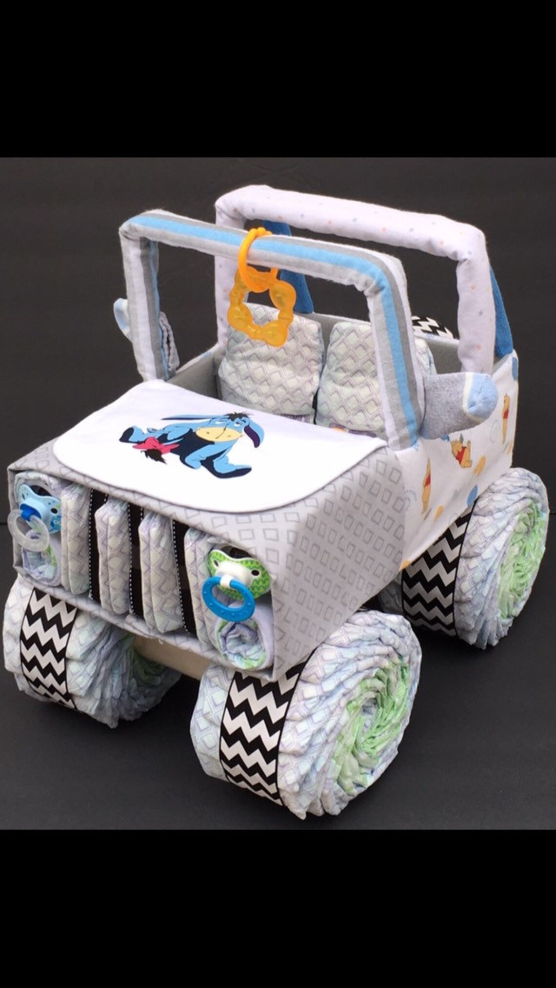Jeep Diaper Cake Winnie the Pooh Diaper Jeep Classic Winnie Etsy
