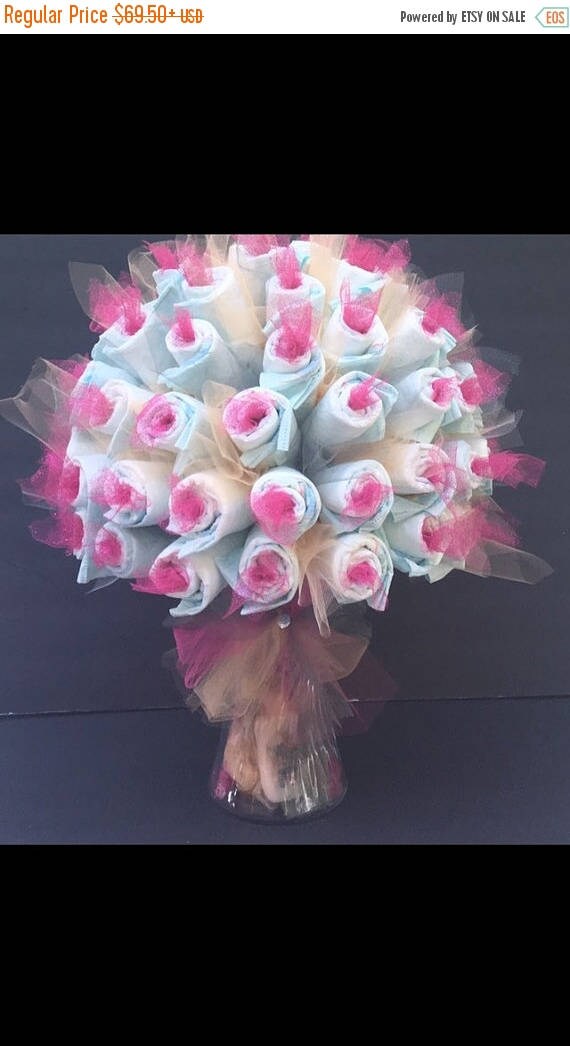 Bouquet De Couches Gâteau De Couches Maîtresse De Gâteau De Couches Cadeau De Naissance Unique Pièce Maîtresse De Douche De Bébé Baby Shower