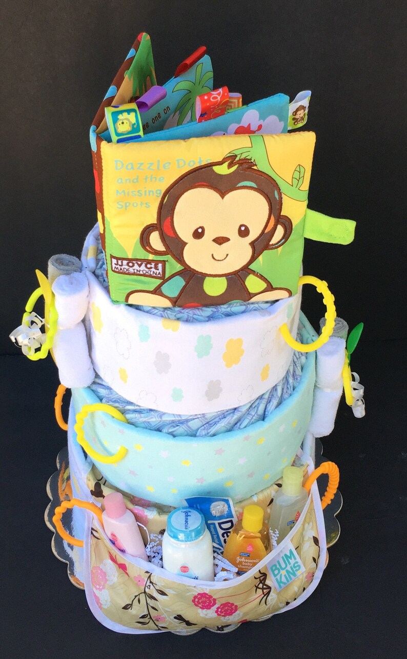 Baby Book Baby Shower Unique Baby Gift Diaper Cake Diaper Etsy