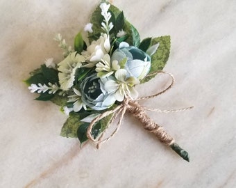 Green Boutonniere - Etsy