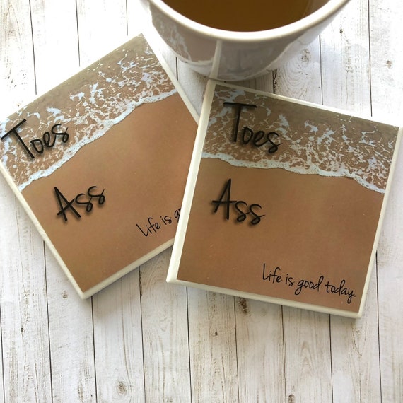 Zac Brown Band Lyrics Zbb Toes In The Water Life Is Good Beach House Decor Home Bar Decor Best Friend Gifts Country Music Coasters