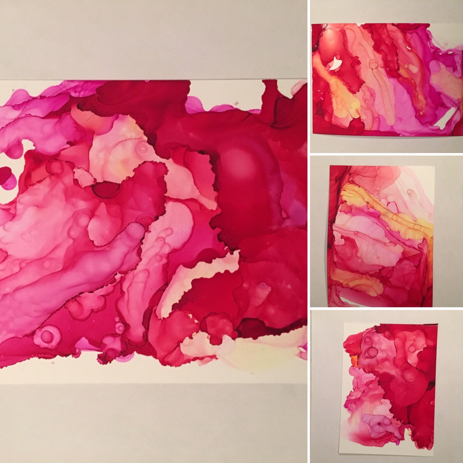 Abstract Art Postcard Pretty Blank Postcards One of a Etsy