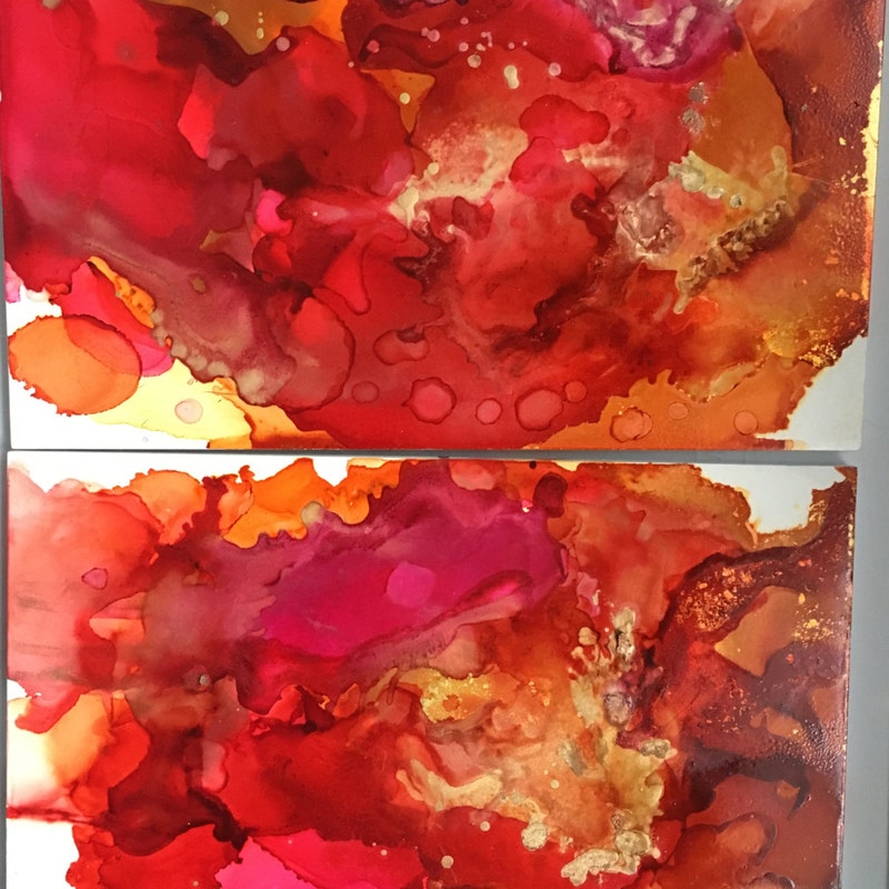 Abstract Alcohol Ink Etsy
